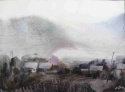 "Туман." 40х30, б.акв., 2011г.