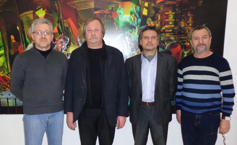 слева направо- Владимир Сафонов, Президент ТСХР Константин Худяков, Владислав Пегов, Рафаэль Кадыров.jpg